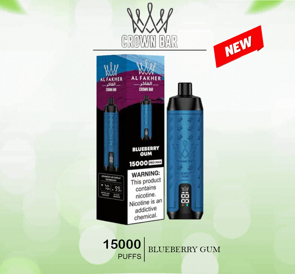 ALFAKHER CROWN BAR - BLUEBERRY GUM - 15000 PUFFS — Buy Online Australia | Buy Vape Online