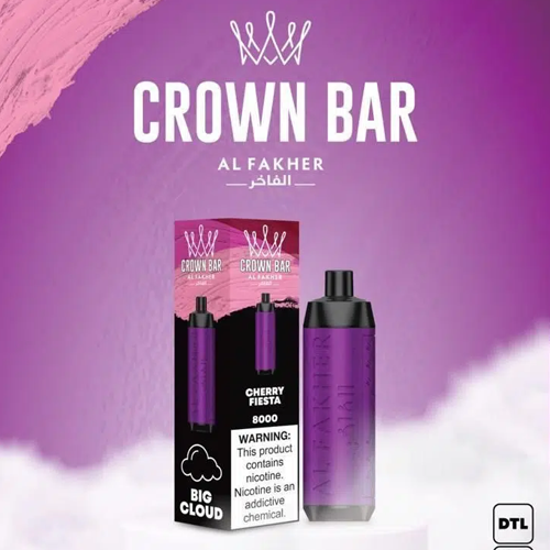 ALFAKHER CROWN BAR - CHERRY FIESTA - 8000 PUFFS — Buy Online Australia | Buy Vape Online