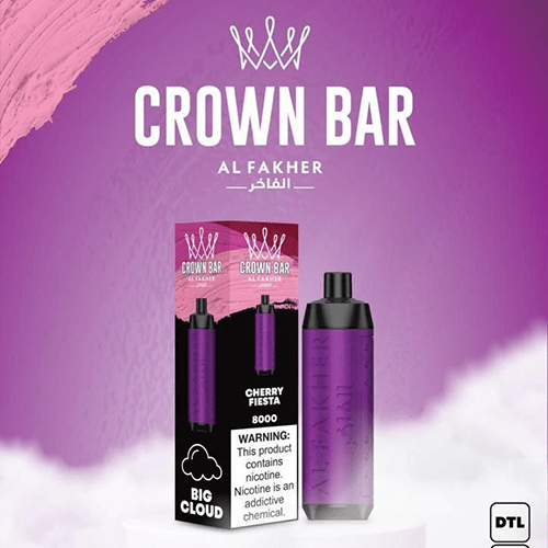 ALFAKHER CROWN BAR CHERRY RASPBERRY - 8000 PUFFS — Buy Online Australia | Buy Vape Online