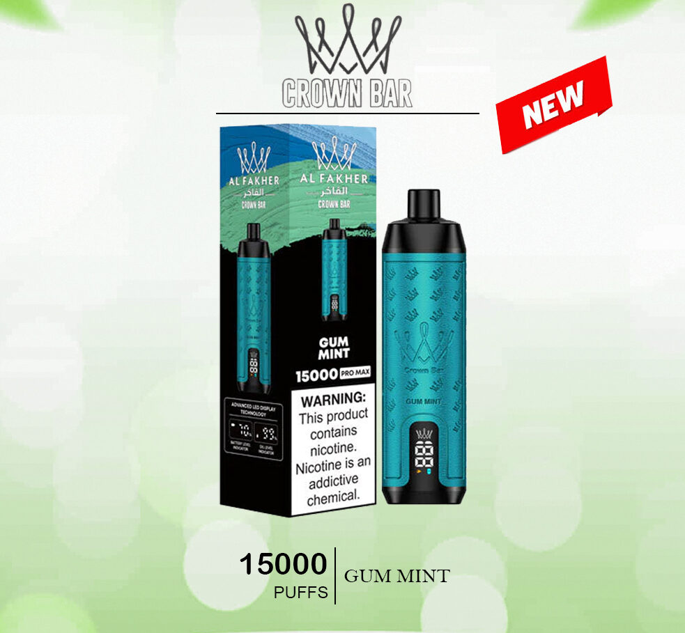 ALFAKHER CROWN BAR - GUM MINT - 15000 PUFFS — Buy Online Australia | Buy Vape Online