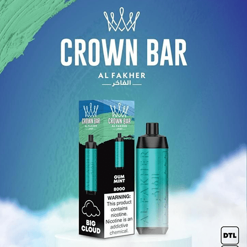 ALFAKHER CROWN BAR GUM MINT - 8000 PUFFS — Buy Online Australia | Buy Vape Online
