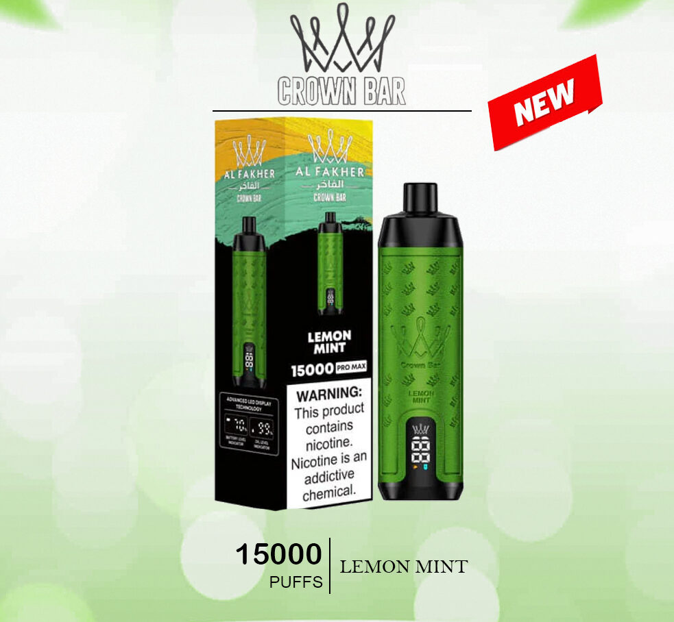 ALFAKHER CROWN BAR - LEMON MINT - 15000 PUFFS — Buy Online Australia | Buy Vape Online