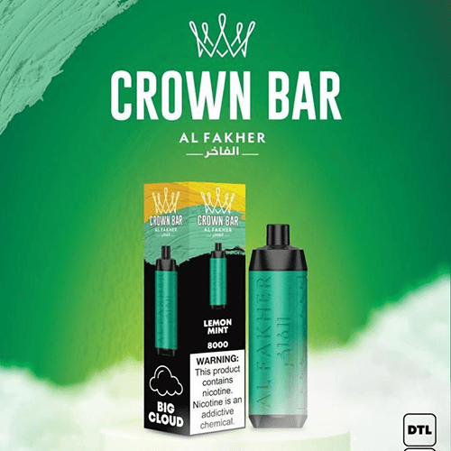ALFAKHER CROWN BAR LEMON MINT - 8000 PUFFS — Buy Online Australia | Buy Vape Online
