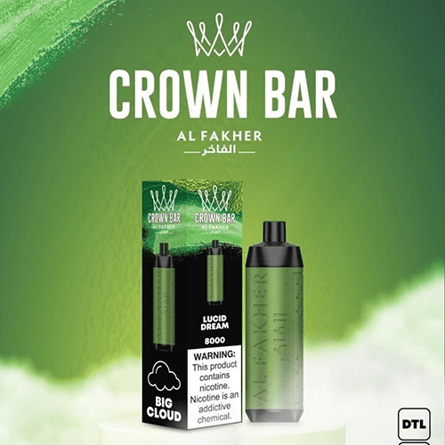 ALFAKHER CROWN BAR LUCID DREAM - 8000 PUFFS — Buy Online Australia | Buy Vape Online