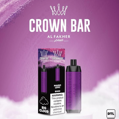 ALFAKHER CROWN BAR MAGIC LOVE - 8000 PUFFS — Buy Online Australia | Buy Vape Online