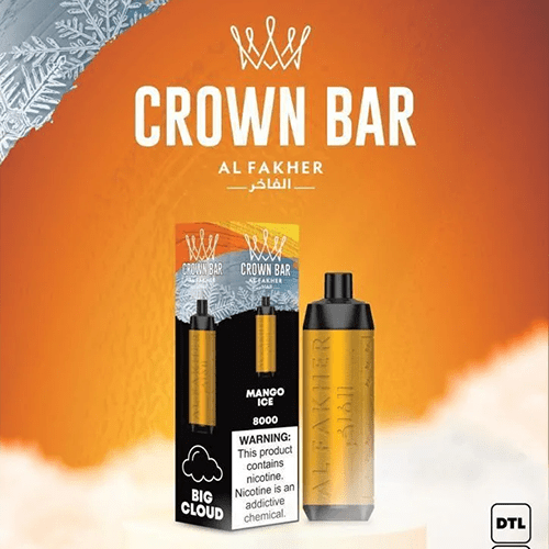 ALFAKHER CROWN BAR MANGO FREEZE - 8000 PUFFS — Buy Online Australia | Buy Vape Online