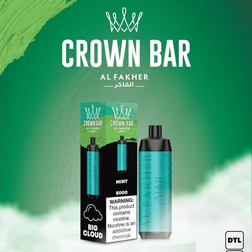 ALFAKHER CROWN BAR MINT - 8000 PUFFS — Buy Online Australia | Buy Vape Online