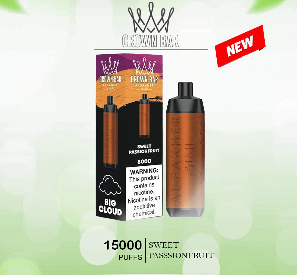 ALFAKHER CROWN BAR - SWEET PASSSIONFRUIT - 15000 PUFFS — Buy Online Australia | Buy Vape Online