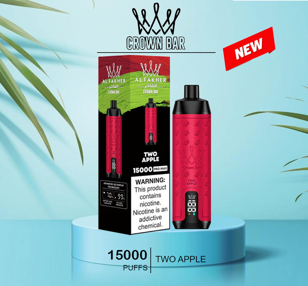ALFAKHER CROWN BAR - TWO APPLE - 15000 PUFFS — Buy Online Australia | Buy Vape Online