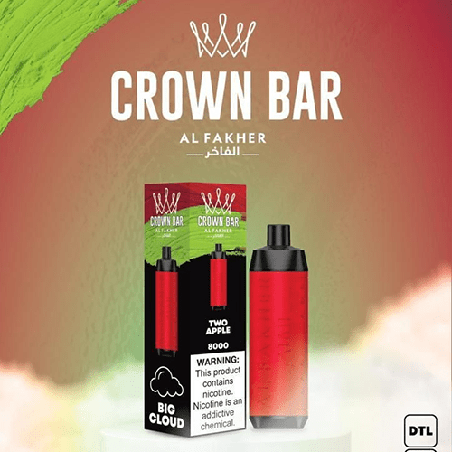 ALFAKHER CROWN BAR TWO APPLE - 8000 PUFFS — Buy Online Australia | Buy Vape Online