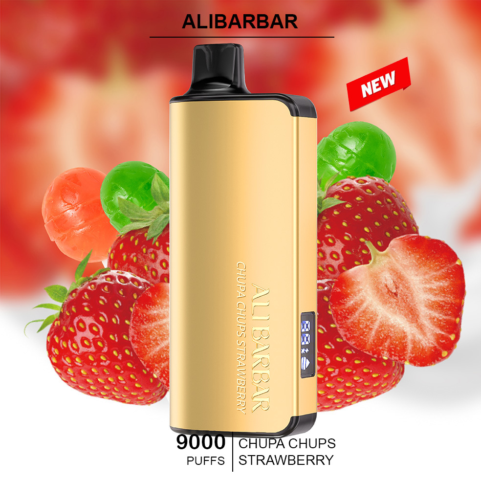 ALIBARBAR INGOT - CHUPA CHUPS STRAWBERRY - 9000 PUFFS — Buy Online Australia | Buy Vape Online
