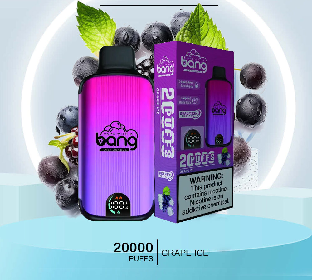 BANG - GRAPE ICE - 20000 PUFFS — Buy Online Australia | Buy Vape Online