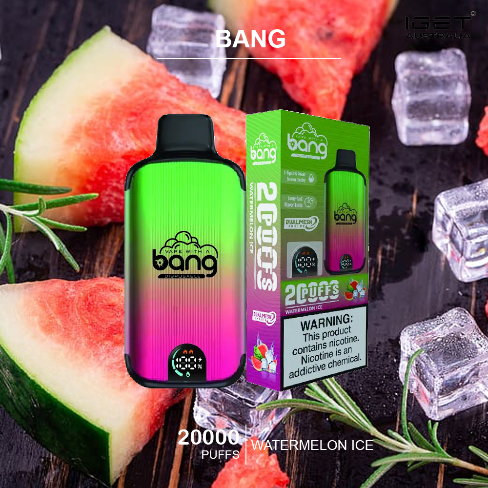BANG - WATERMELON ICE - 20000 PUFFS — Buy Online Australia | Buy Vape Online