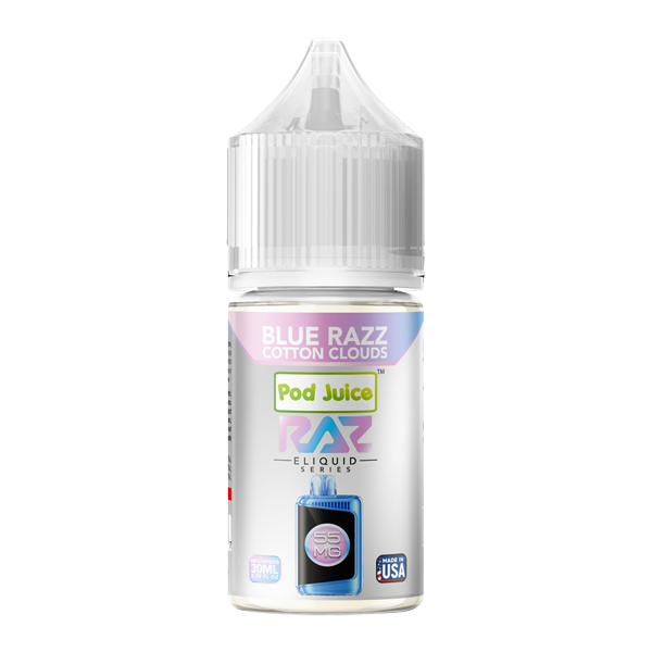 Blue Razz Cotton Clouds RAZ X Pod Juice — Buy Online Australia | Buy Vape Online