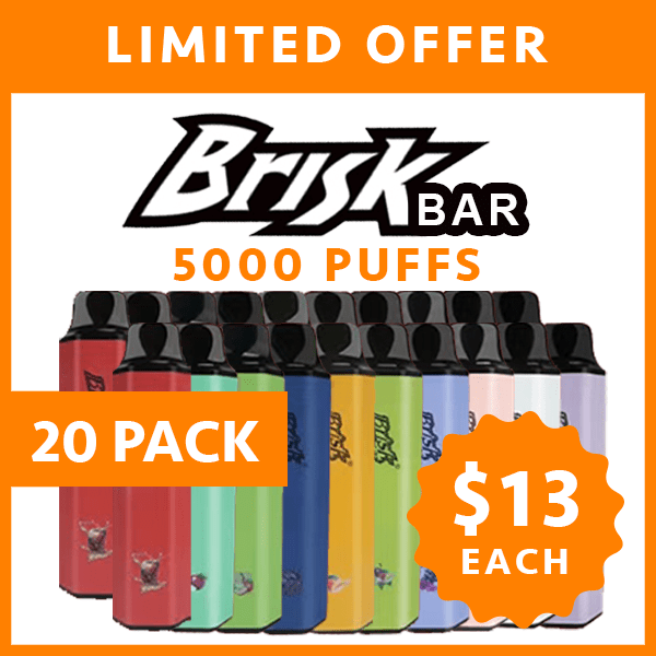 BRISK BAR - 5000 PUFFS - 20 PACK — Buy Online Australia | Buy Vape Online