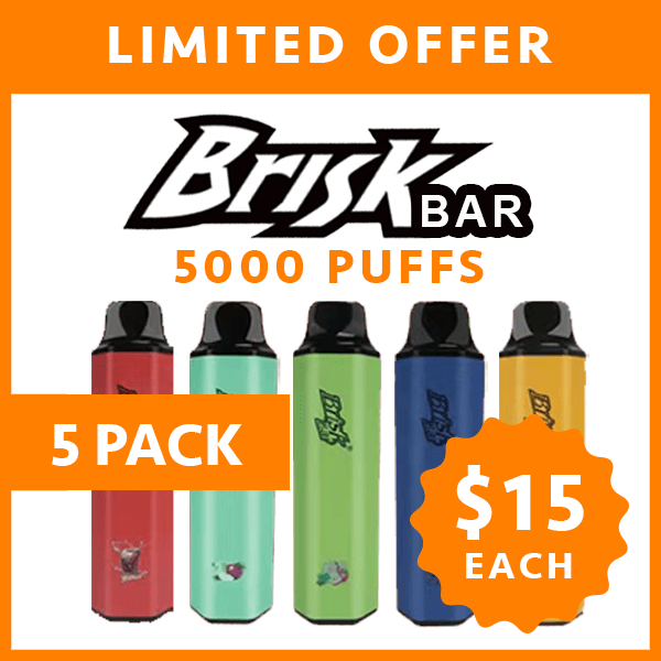 BRISK BAR - 5000 PUFFS - 5 PACK — Buy Online Australia | Buy Vape Online