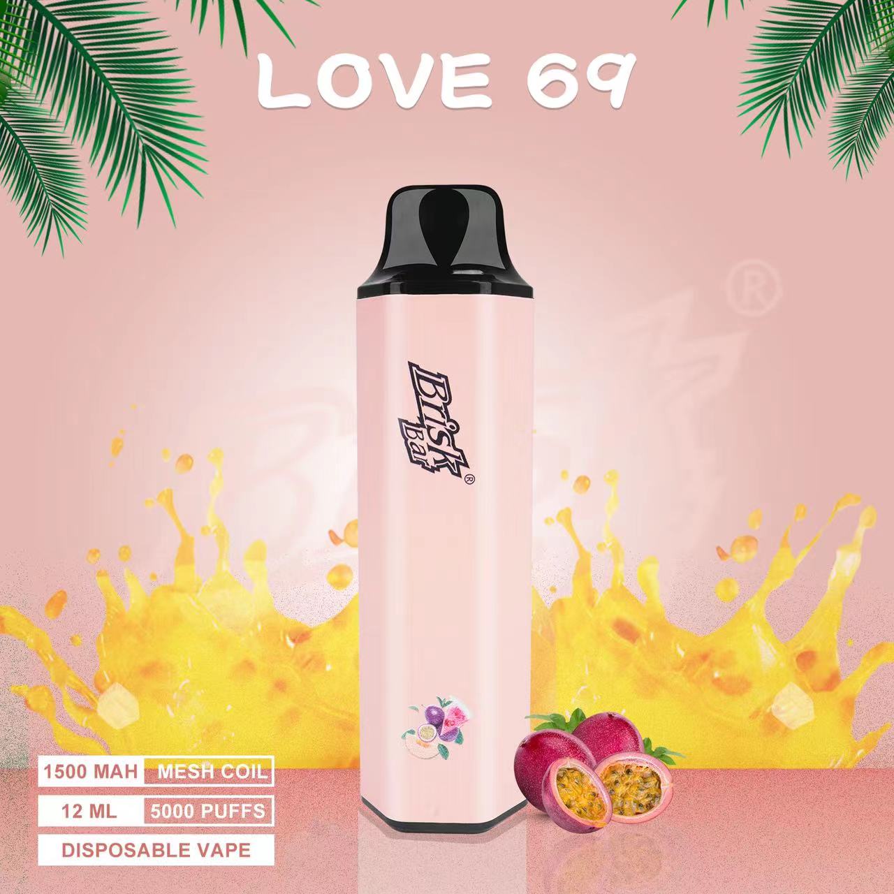 BRISK BAR LOVE 69 - 5000 PUFFS — Buy Online Australia | Buy Vape Online
