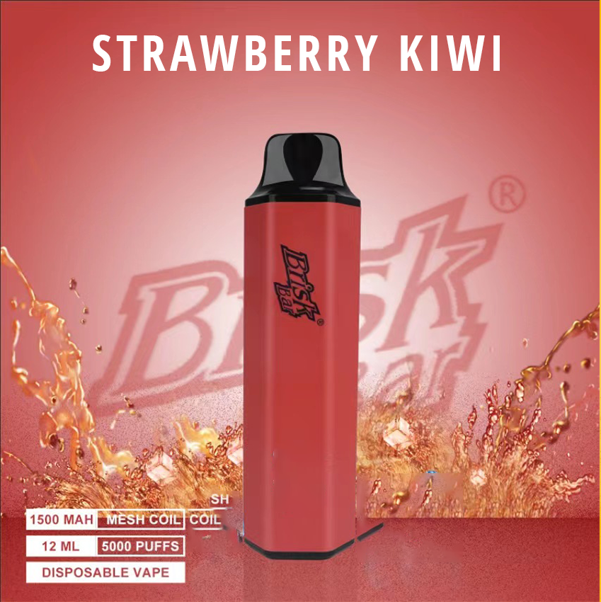 BRISK BAR STRAWBERRY KIWI - 5000 PUFFS — Buy Online Australia | Buy Vape Online