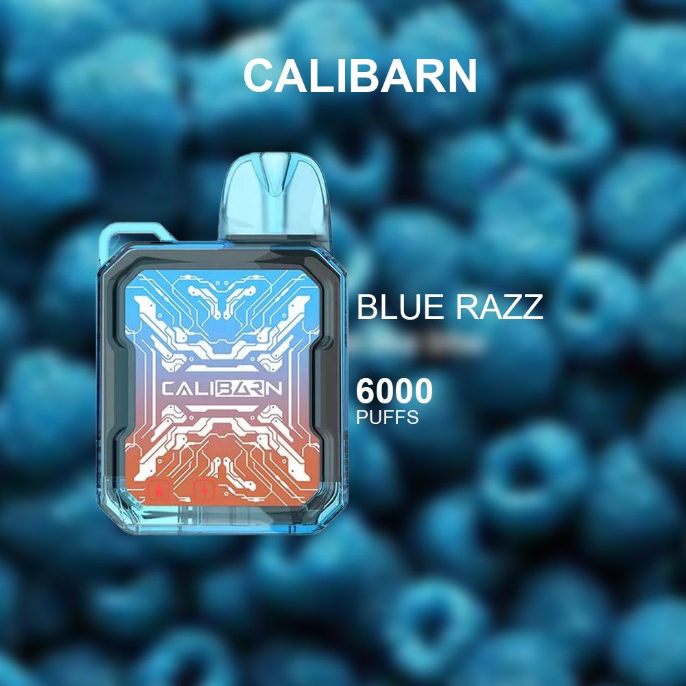 CALIBARN BLUE RAZZ - 6000 PUFFS — Buy Online Australia | Buy Vape Online
