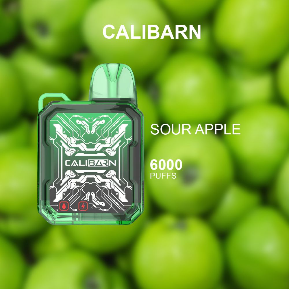 CALIBARN SOUR APPLE - 6000 PUFFS — Buy Online Australia | Buy Vape Online