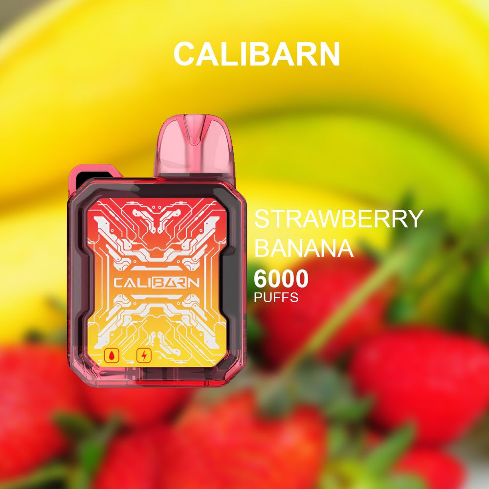 CALIBARN STRAWBERRY BANANA - 6000 PUFFS — Buy Online Australia | Buy Vape Online