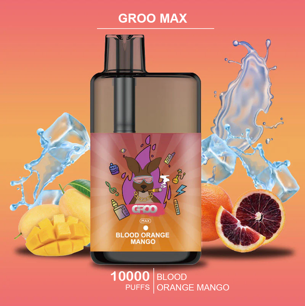 GROO MAX - BLOOD ORANGE MANGO - 10000 PUFFS — Buy Online Australia | Buy Vape Online