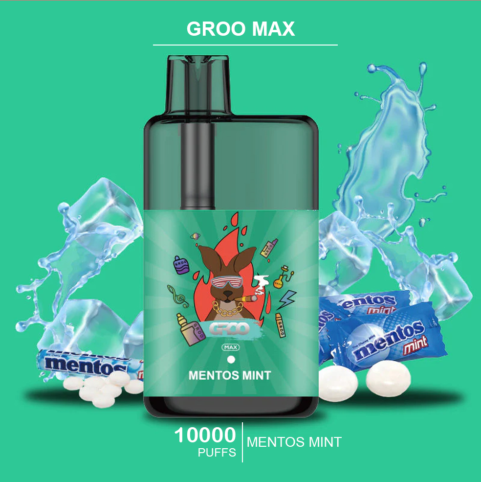 GROO MAX - MENTOS MINT - 10000 PUFFS — Buy Online Australia | Buy Vape Online