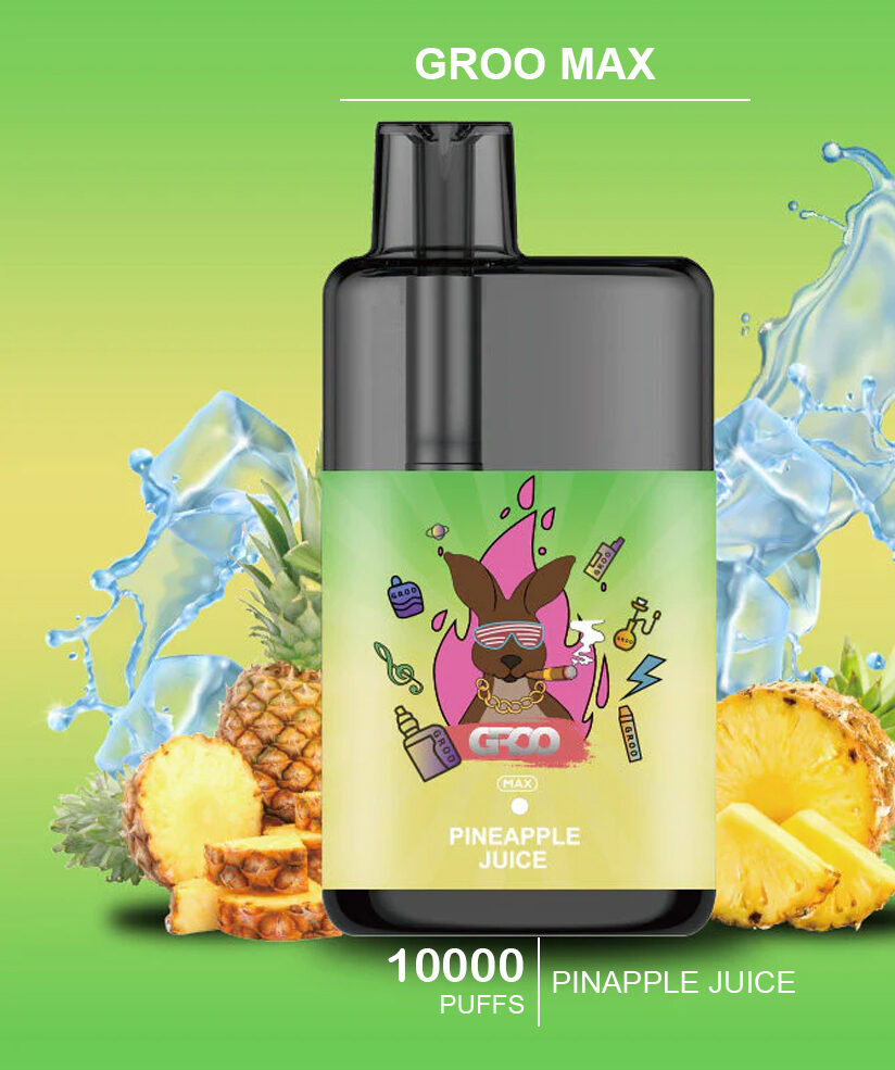 GROO MAX - PINAPPLE JUICE - 10000 PUFFS — Buy Online Australia | Buy Vape Online