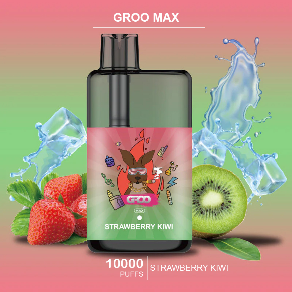 GROO MAX - STRAWBERRY KIWI - 10000 PUFFS — Buy Online Australia | Buy Vape Online