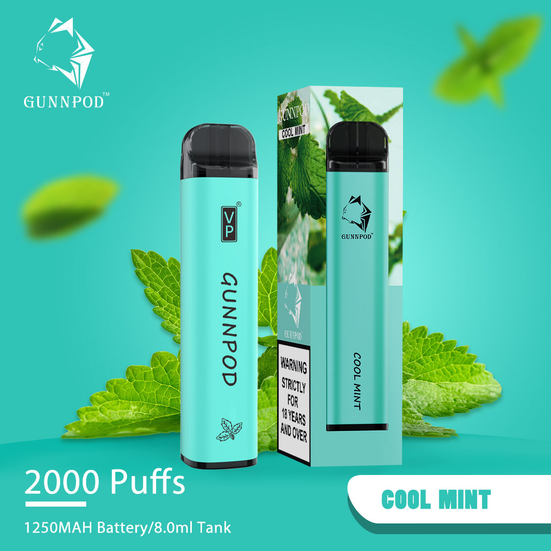 GUNNPOD COOL MINT - 2000 PUFFS — Buy Online Australia | Buy Vape Online