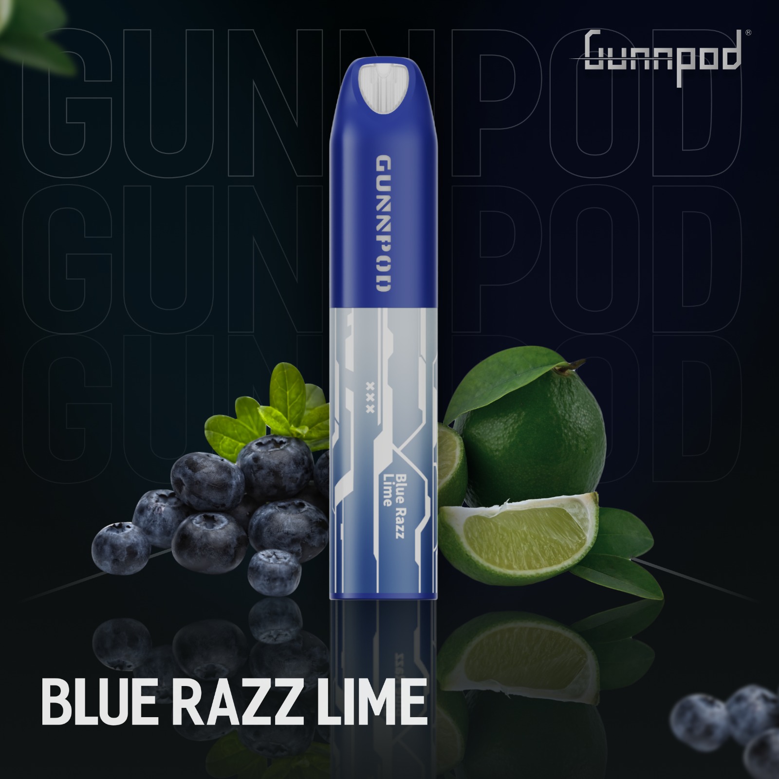 GUNNPOD LUME BLUEBERRY RAZZ LIME - 5000 PUFFS — Buy Online Australia | Buy Vape Online