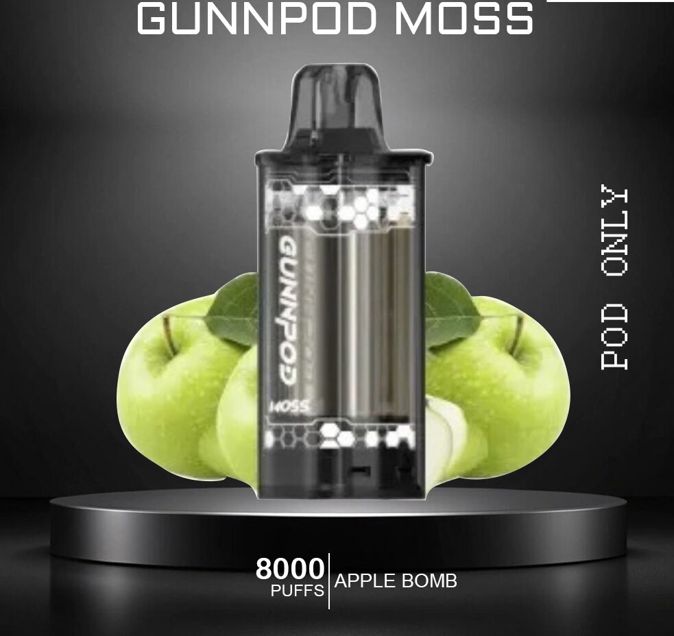 GUNNPOD MOSS - APPLE BOMB - 8000 PUFFS - POD ONLY — Buy Online Australia | Buy Vape Online