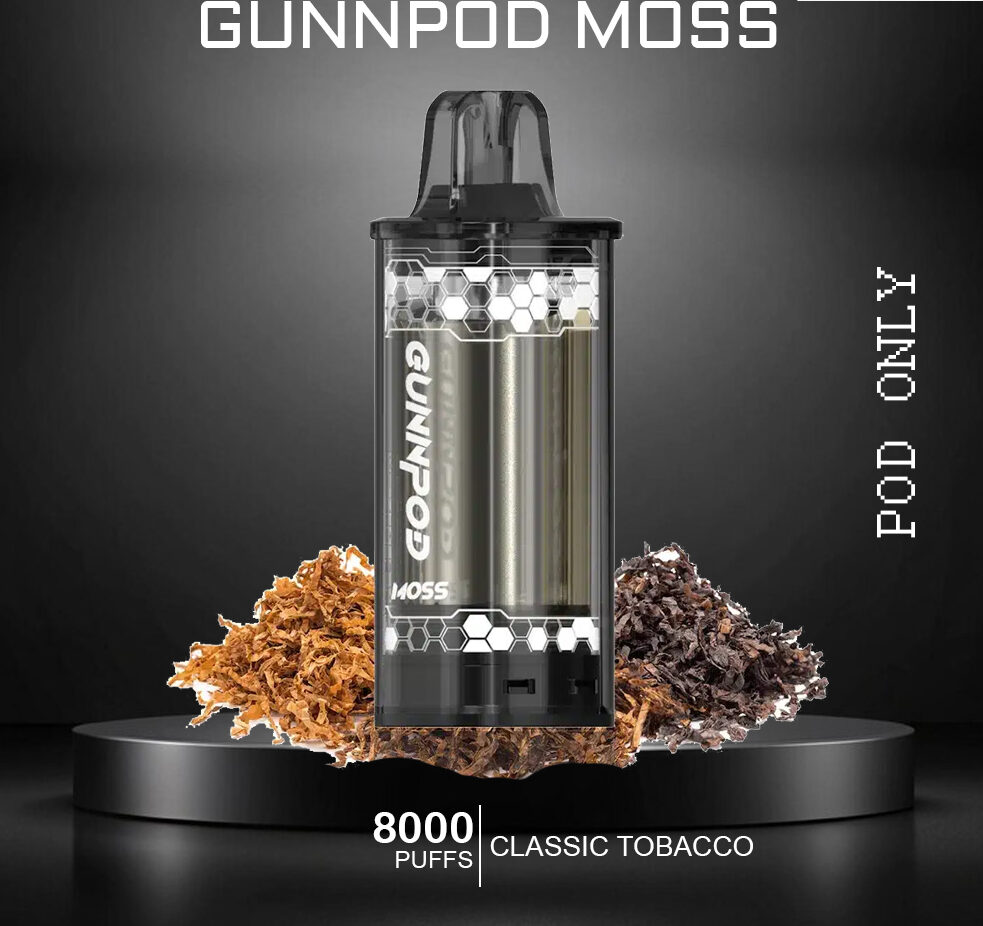 GUNNPOD MOSS - CLASSIC TOBACCO - 8000 PUFFS - POD ONLY — Buy Online Australia | Buy Vape Online