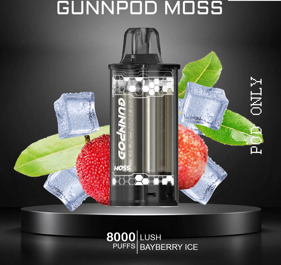 GUNNPOD MOSS - LUSH BAYBERRY ICE - 8000 PUFFS - POD ONLY