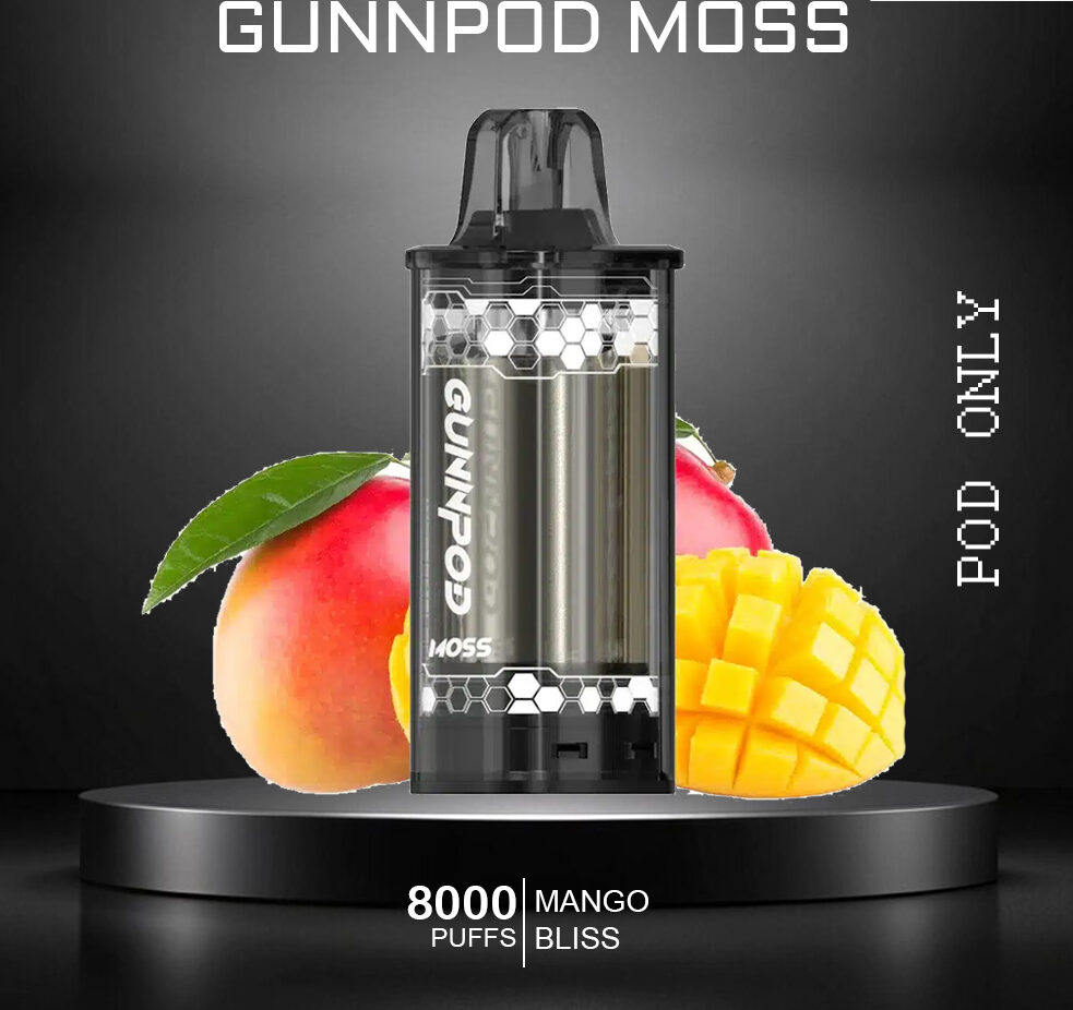 GUNNPOD MOSS - MANGO BLISS - 8000 PUFFS - POD ONLY — Buy Online Australia | Buy Vape Online