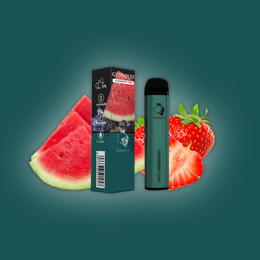 GUNNPOD STRAWBERRY LUSH - 2000 PUFFS — Buy Online Australia | Buy Vape Online