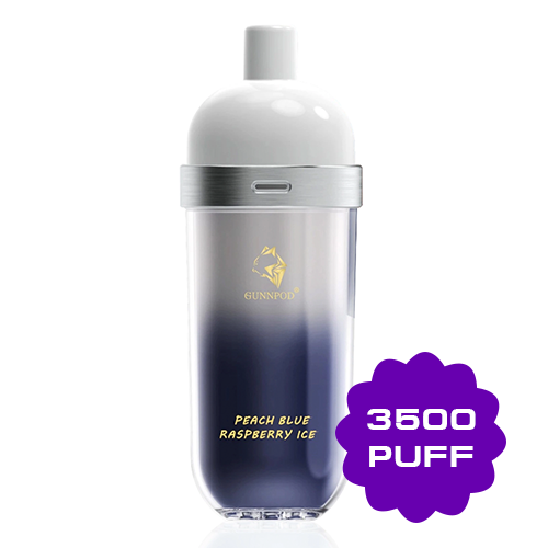 GUNNPOD WAVE PEACH BLUE RASPBERRY ICE - 3500 PUFFS — Buy Online Australia | Buy Vape Online