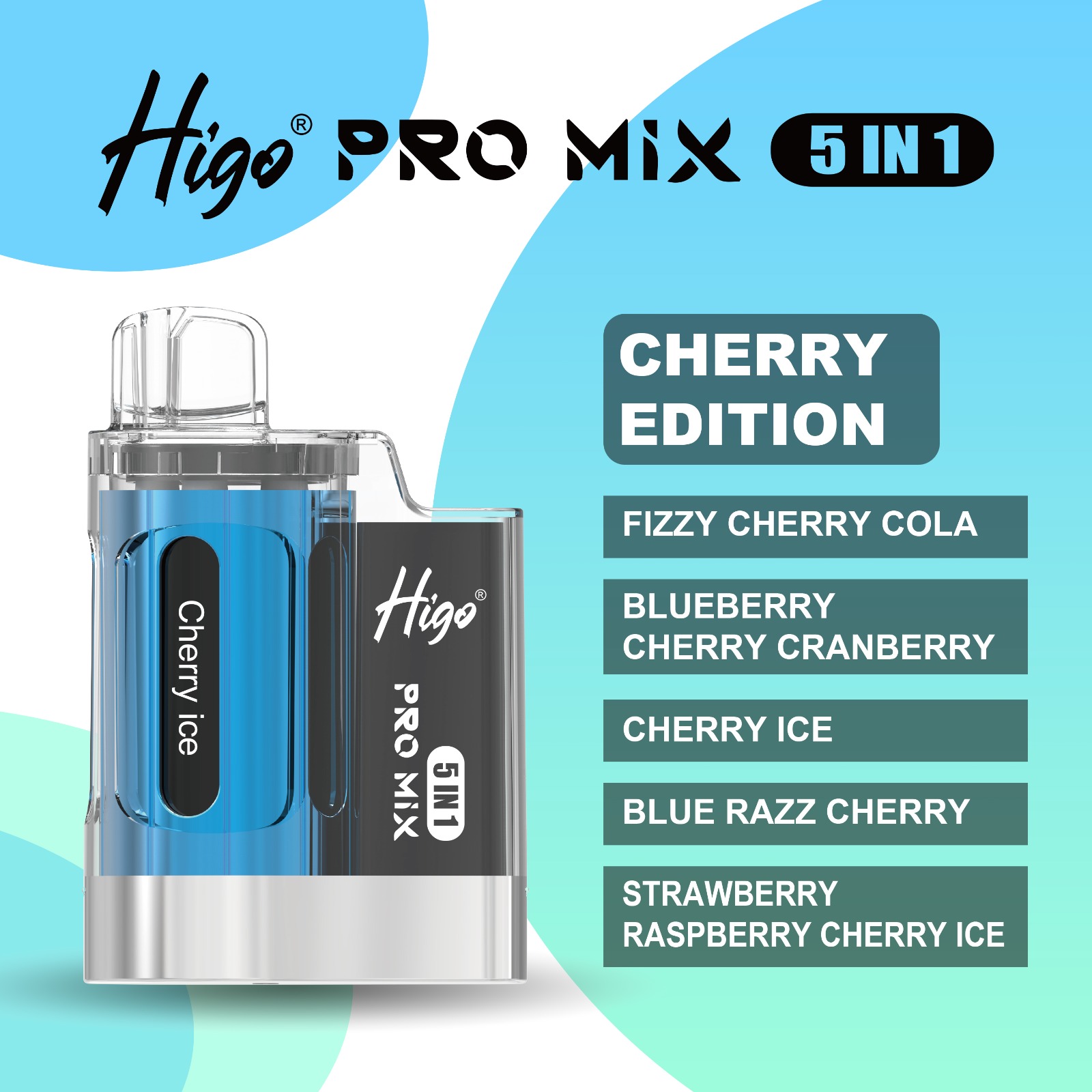 Higo PRO MIX 5 IN 1 - CHERRY EDITION - 6000 PUFFS — Buy Online Australia | Buy Vape Online