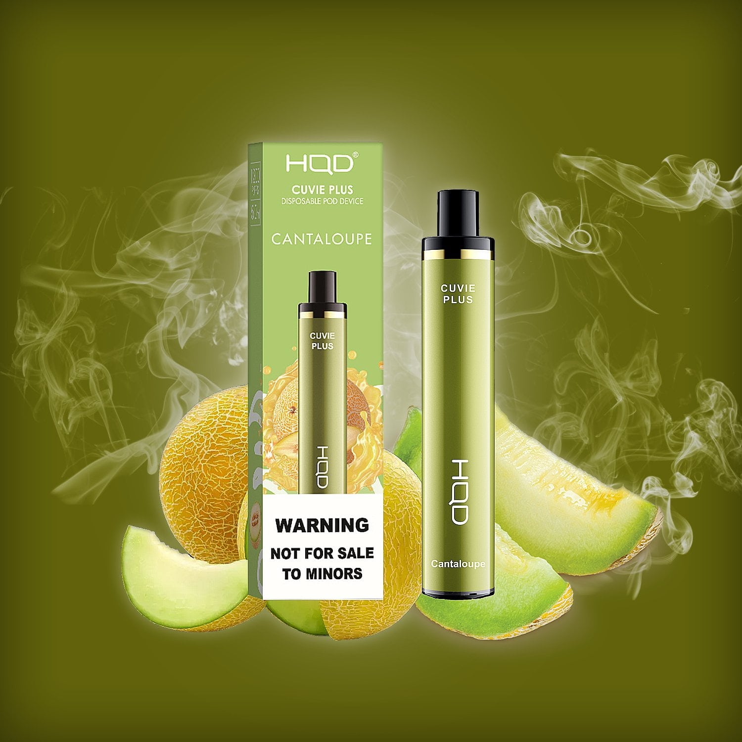 HQD CUVIE PLUS CANTALOUPE - 1200 PUFFS — Buy Online Australia | Buy Vape Online