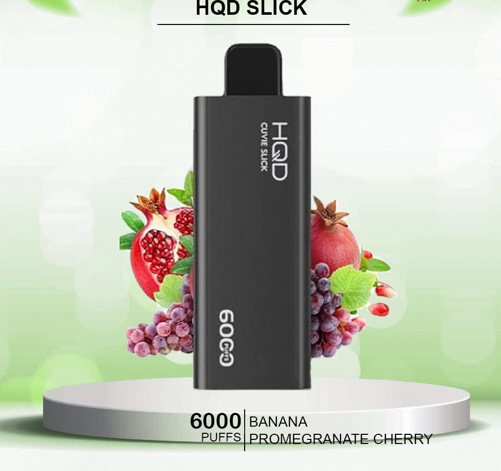 HQD SLICK BANANA PROMEGRANATE CHERRY - 6000 PUFFS — Buy Online Australia | Buy Vape Online