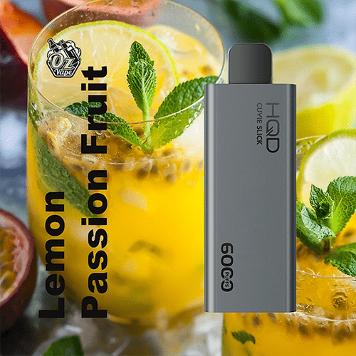 HQD SLICK LEMON PASSIONFRUIT - 6000 PUFFS — Buy Online Australia | Buy Vape Online