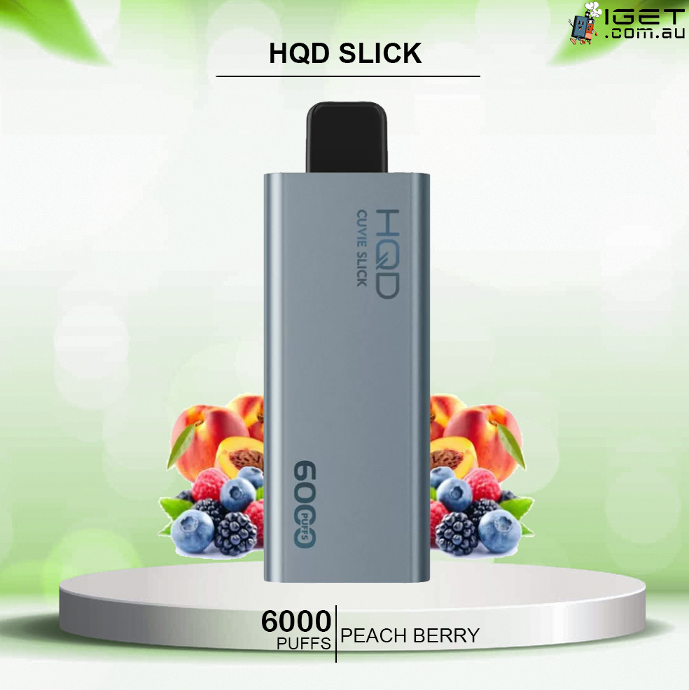 HQD SLICK PEACH BERRY - 6000 PUFFS — Buy Online Australia | Buy Vape Online