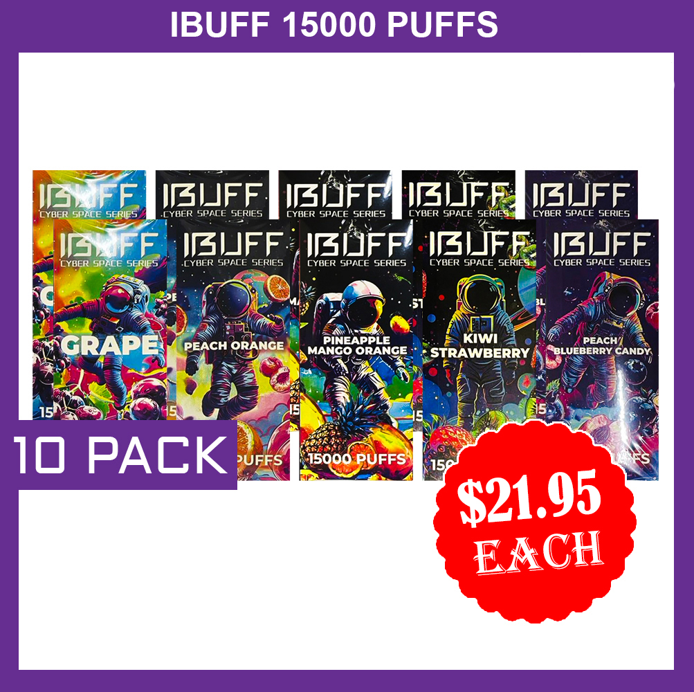 IBUFF SHISHA 15000 PUFFS - 10 PACK — Buy Online Australia | Buy Vape Online