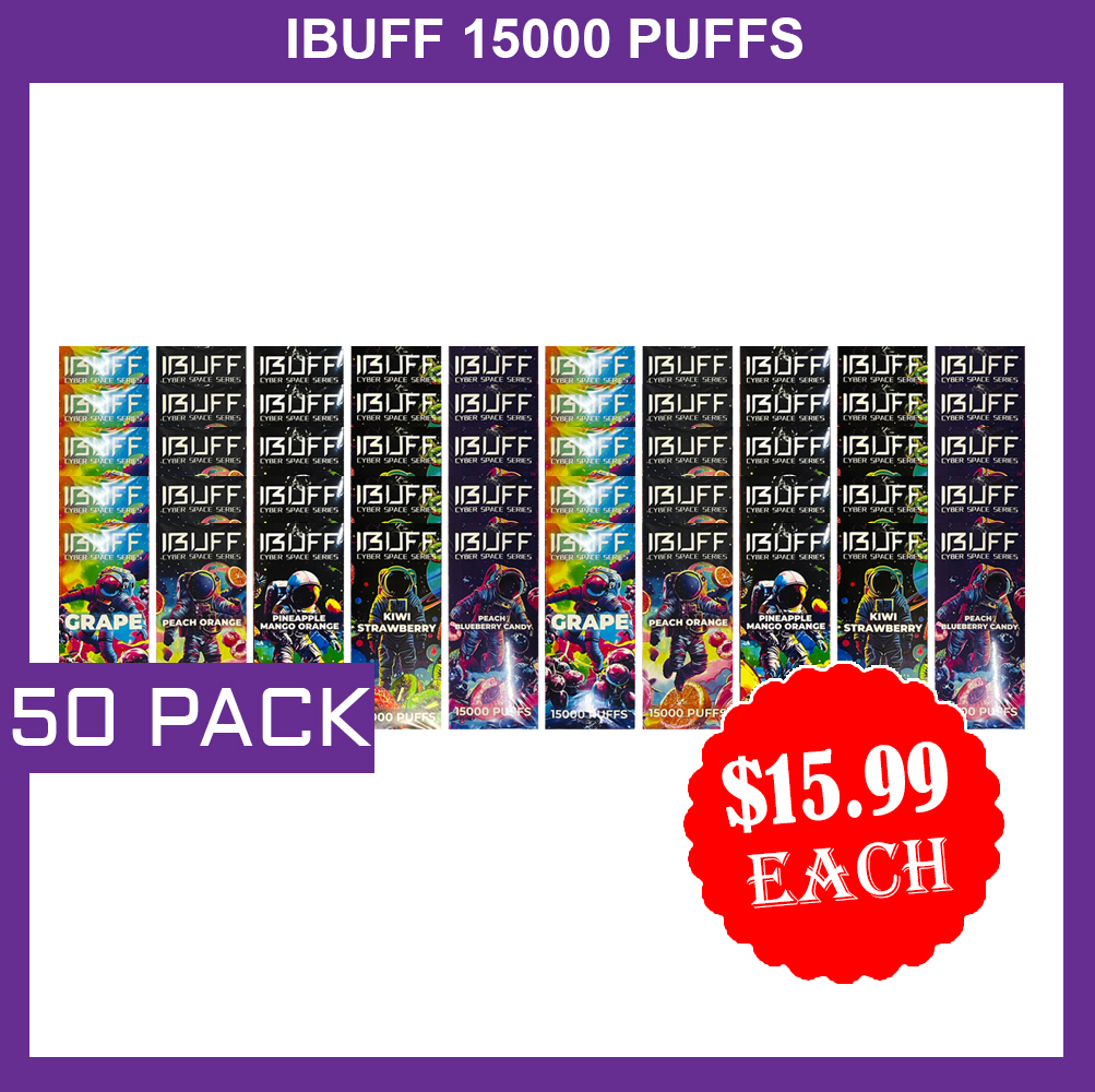 IBUFF SHISHA 15000 PUFFS - 50 PACK — Buy Online Australia | Buy Vape Online