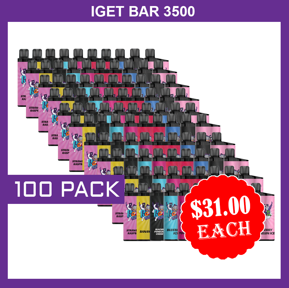 IGET BAR - 3500 PUFFS - 100 PACK — Buy Online Australia | Buy Vape Online
