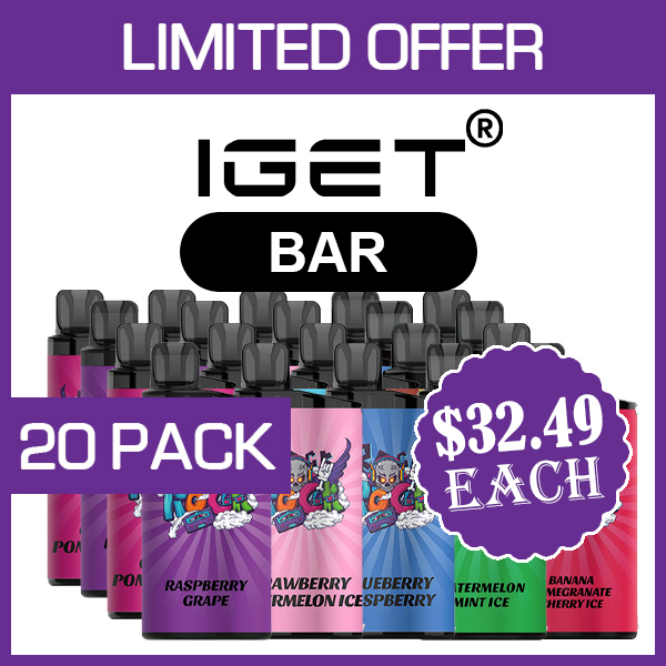 IGET BAR - 3500 PUFFS - 20 PACK — Buy Online Australia | Buy Vape Online
