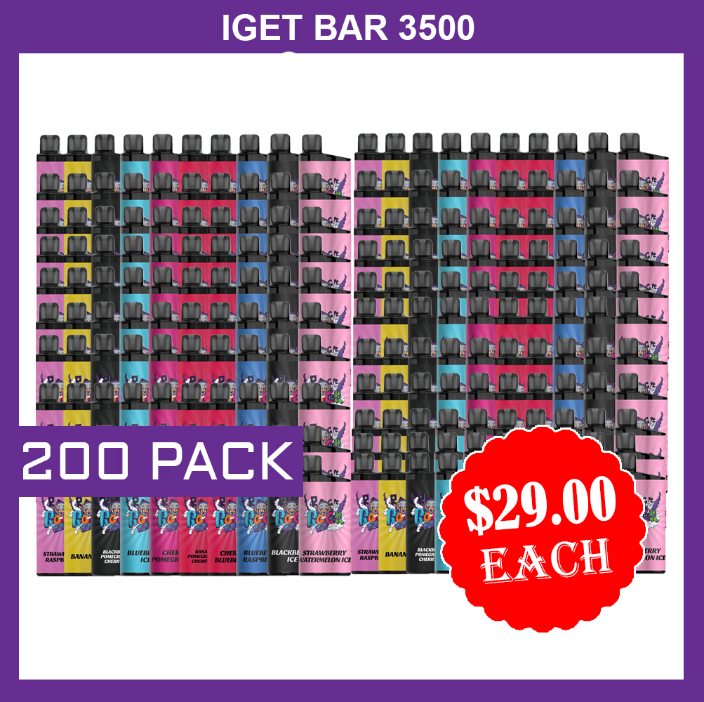 IGET BAR - 3500 PUFFS - 200 PACK — Buy Online Australia | Buy Vape Online