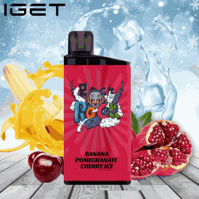 IGET BAR BANANA POMEGRANATE CHERRY ICE - 3500 PUFFS — Buy Online Australia | Buy Vape Online