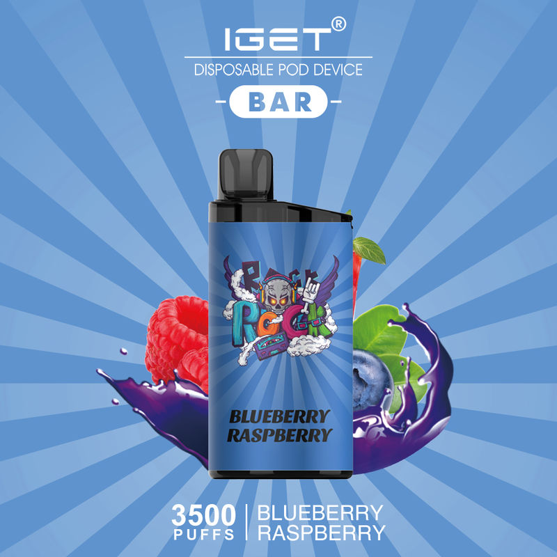 IGET BAR BLUEBERRY RASPBERRY ICE - 3500 PUFFS — Buy Online Australia | Buy Vape Online