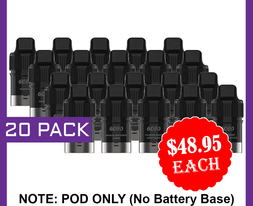 IGET BAR PLUS - POD ONLY - 20 PACK - 6000 PUFFS (No Battery Base) — Buy Online Australia | Buy Vape Online